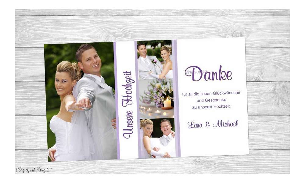 Fotokarten Hochzeit