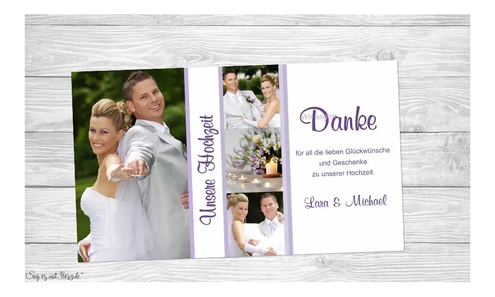 Fotokarten Hochzeit