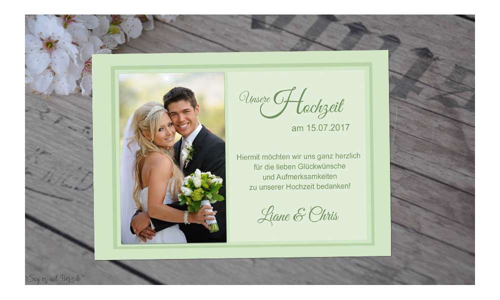 Fotokarten Hochzeit