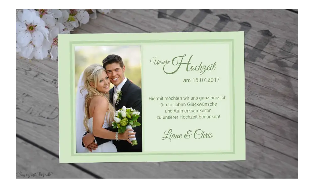 Fotokarten Hochzeit