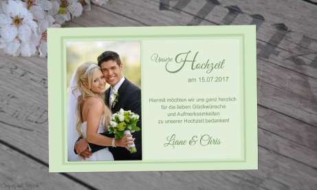 Fotokarten Hochzeit
