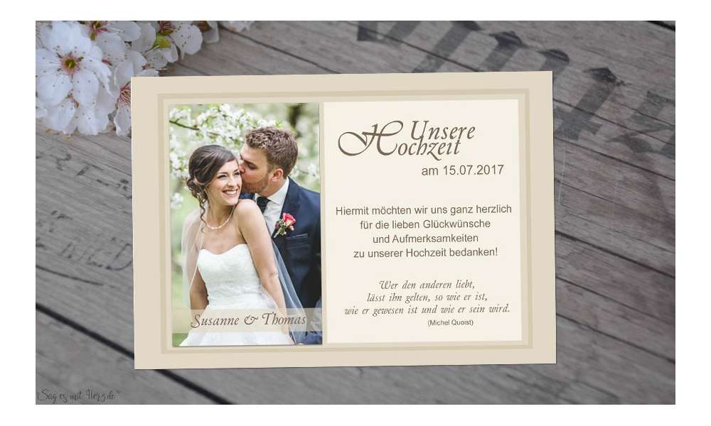 Fotokarten Hochzeit