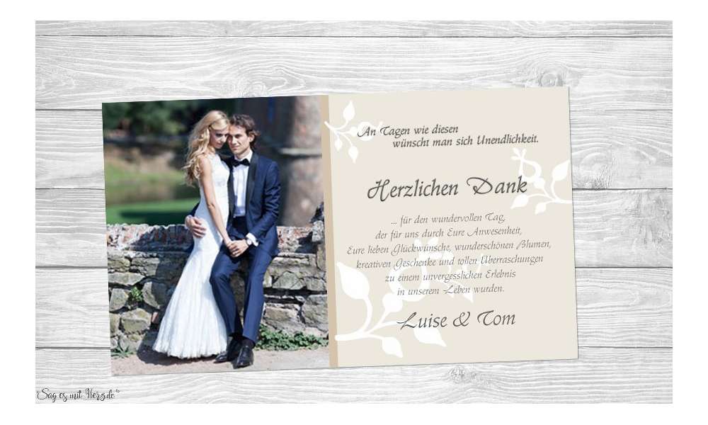 Fotokarten Hochzeit
