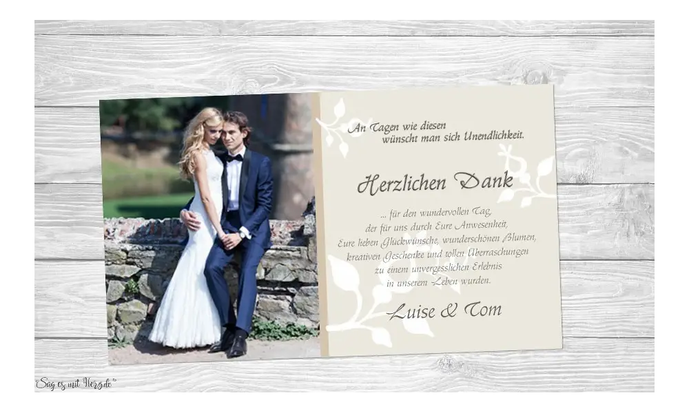 Fotokarten Hochzeit