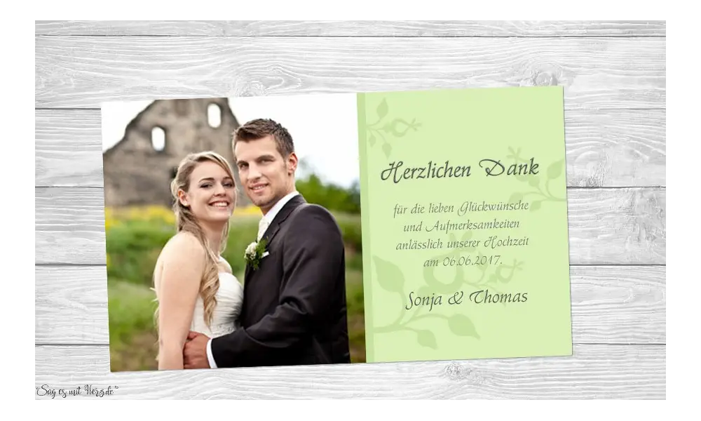 Fotokarten Hochzeit