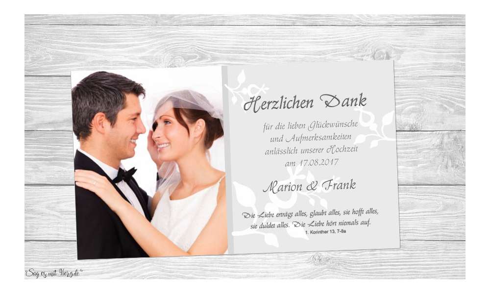 Fotokarten Hochzeit