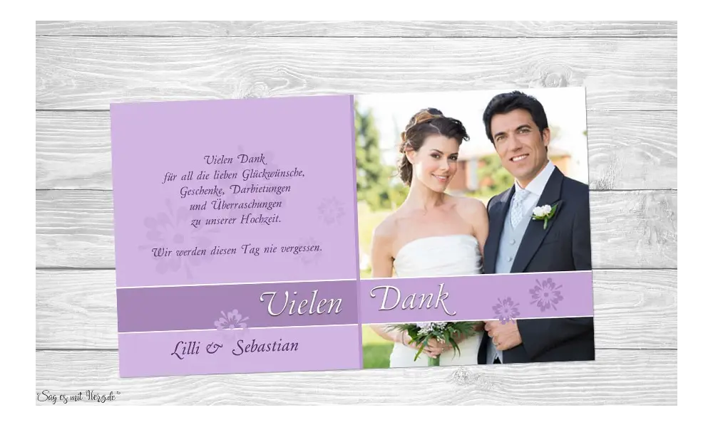 Fotokarten Hochzeit