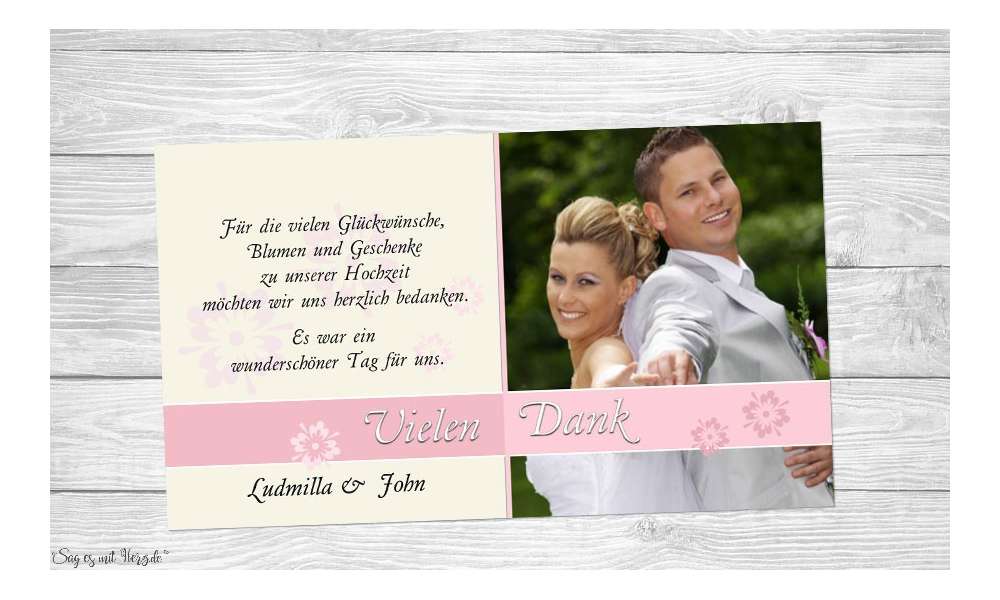Fotokarten Hochzeit