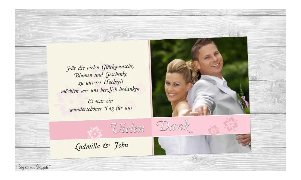 Fotokarten Hochzeit