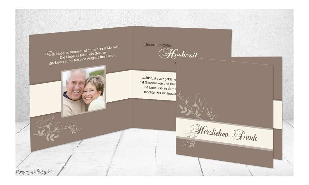 Dankeskarten Hochzeit Klappkarte