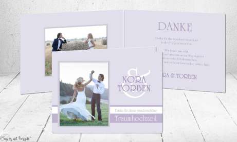 Dankeskarte Hochzeit Klappkarte