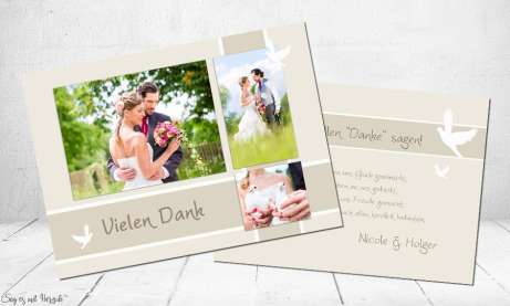 Dankeskarten Hochzeit