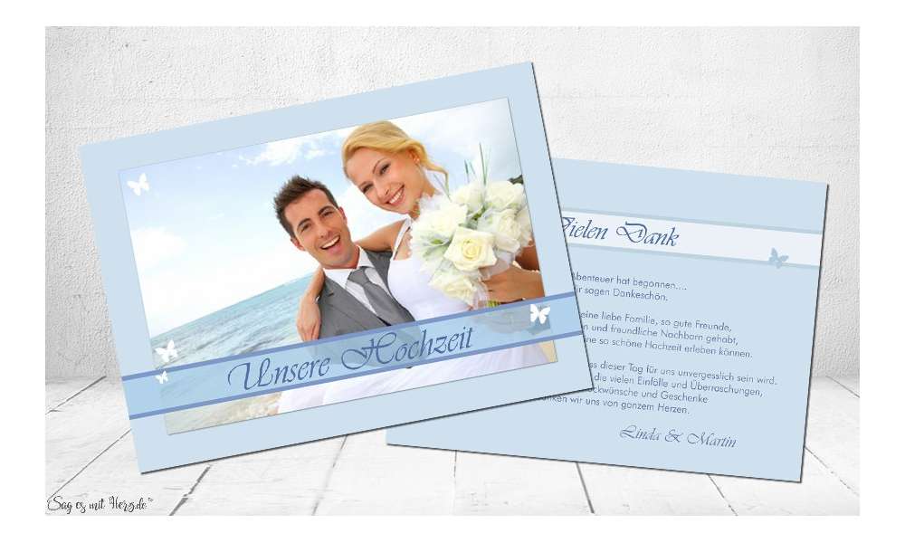 Dankeskarten Hochzeit