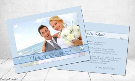 Dankeskarten Hochzeit