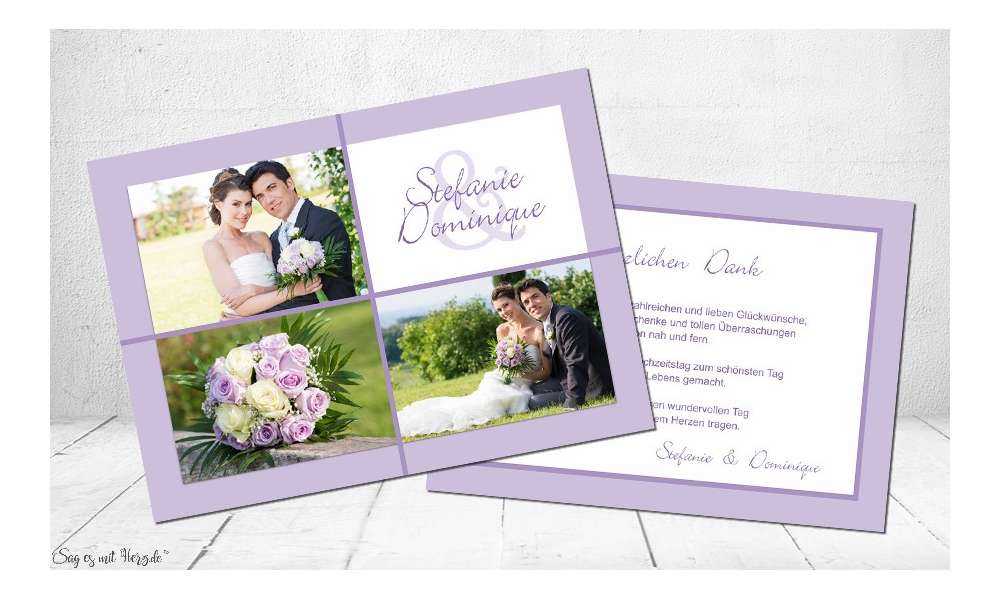 Dankeskarten Hochzeit Dankeskarten Hochzeit