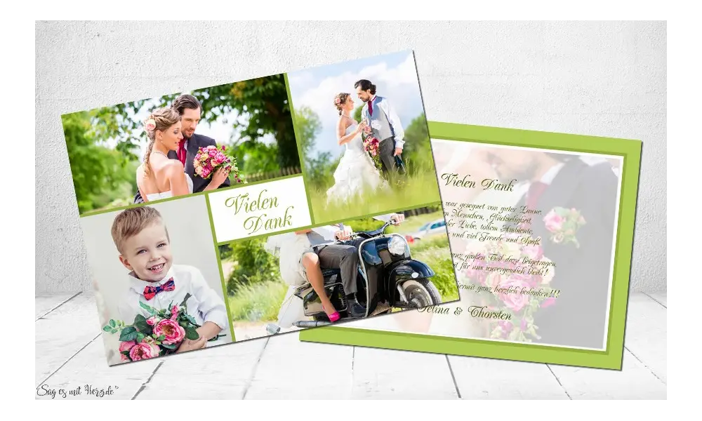 Dankeskarten Hochzeit