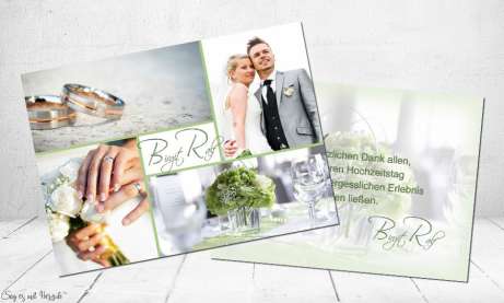 Dankeskarten Hochzeit