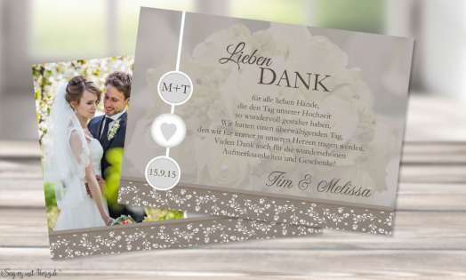 Dankeskarte Hochzeit