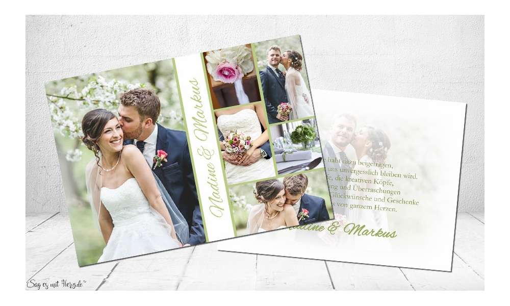 Dankeskarte Hochzeit