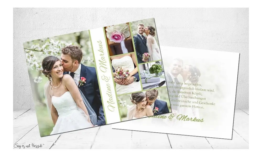 Dankeskarte Hochzeit