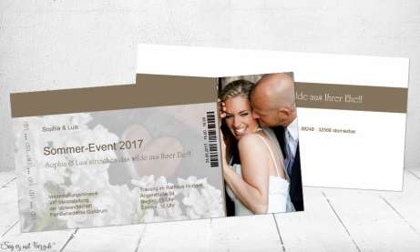 Hochzeitseinladung Vintage