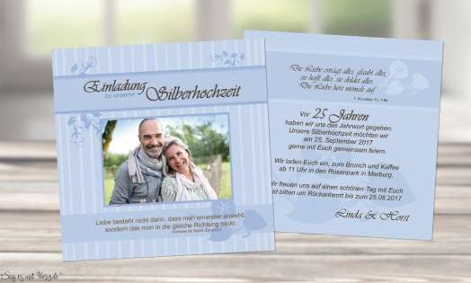 Einladungskarte Hochzeit quadratisch