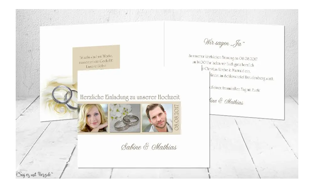 Einladungen Hochzeit