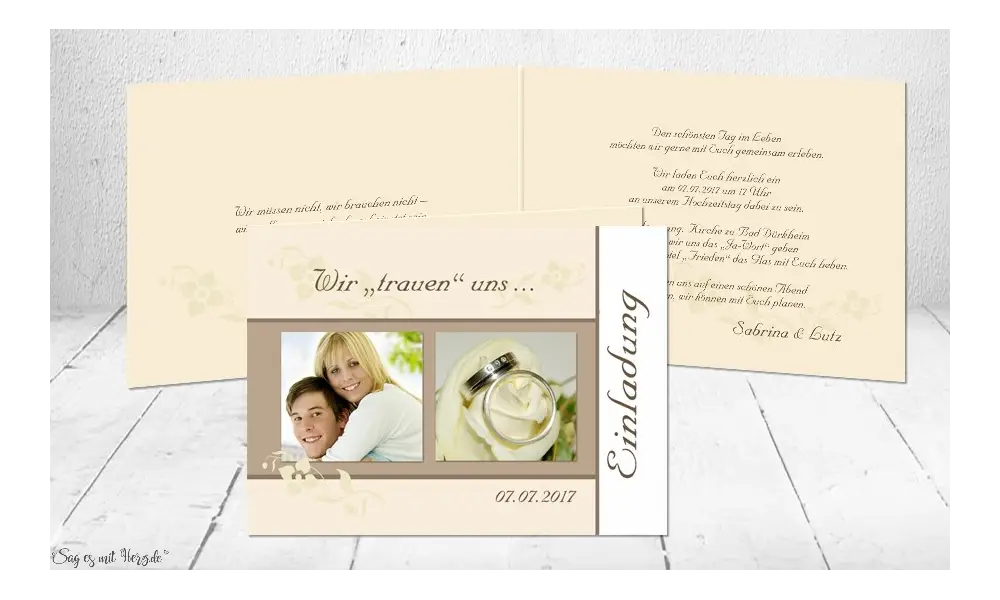 Einladungen Hochzeit