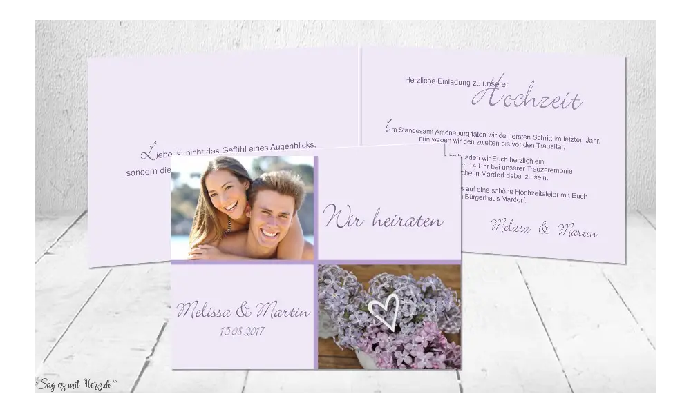 Einladungen Hochzeit
