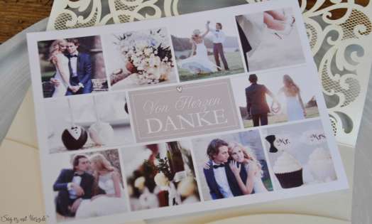 Danksagungskarte Hochzeit Vintage Diy