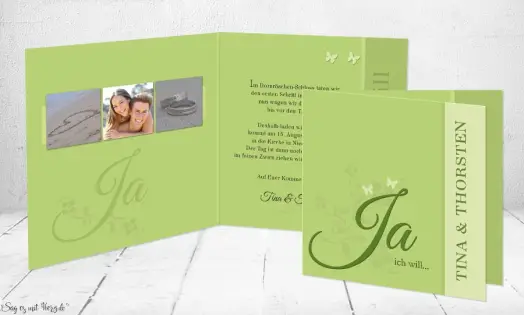Einladungskarte Hochzeit
