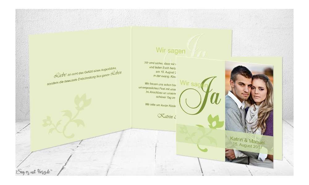 Einladungskarte Hochzeit