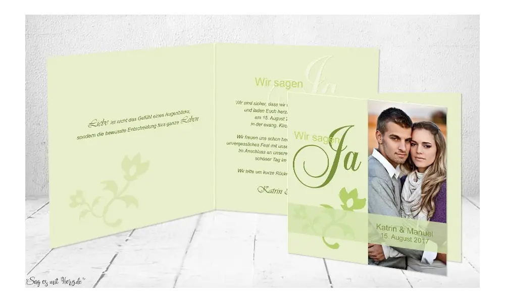 Einladungskarte Hochzeit