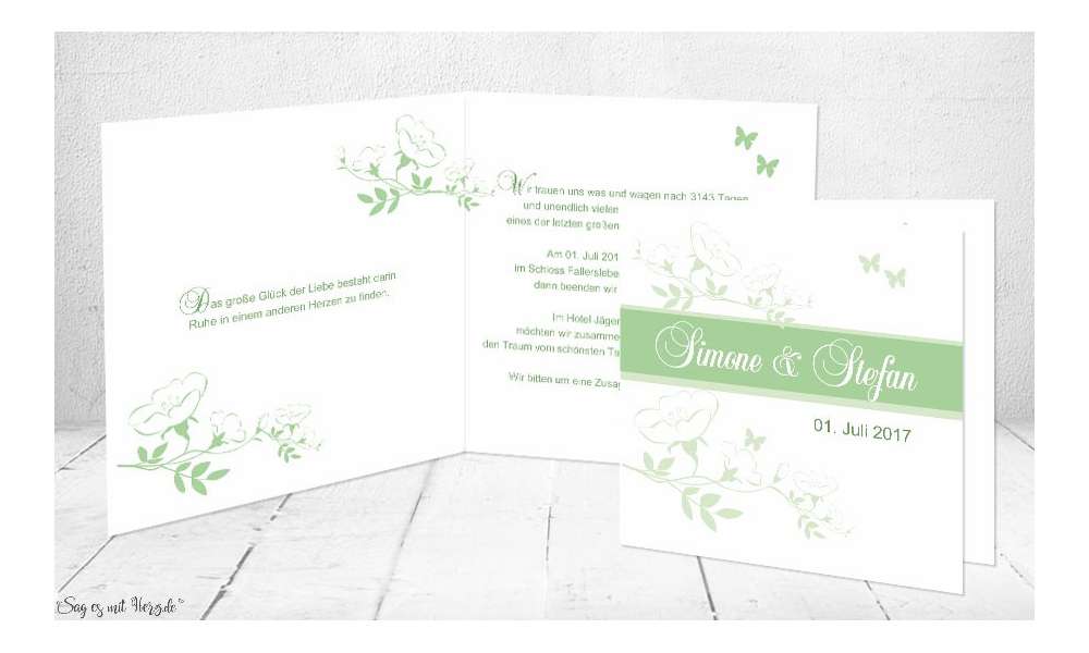 Einladungskarte Hochzeit