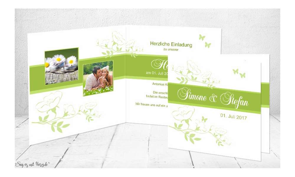 Einladungskarte Hochzeit