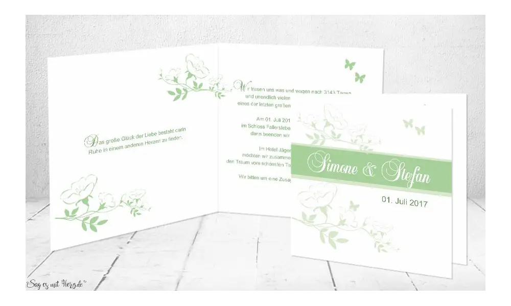 Einladungskarte Hochzeit