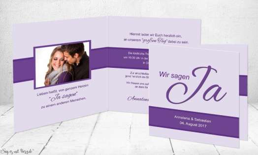 Einladungskarte Hochzeit