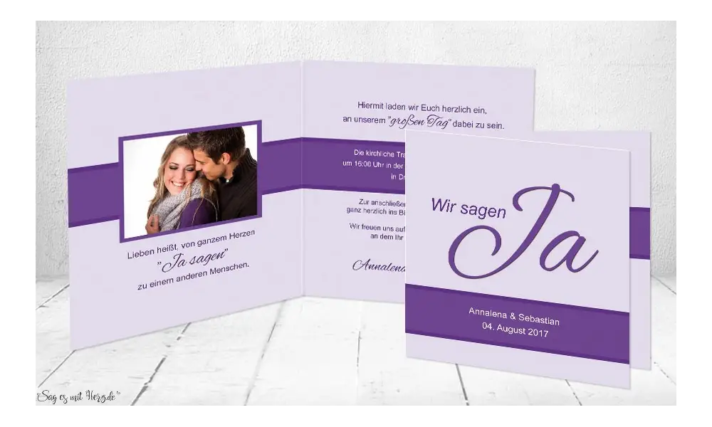 Einladungskarte Hochzeit