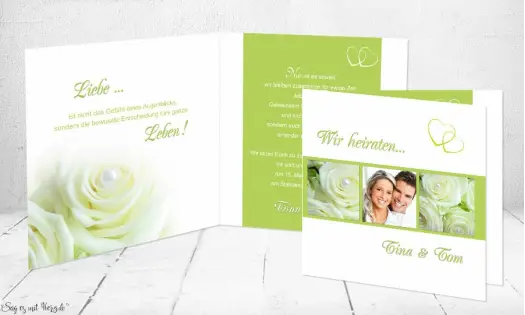 Einladungskarte Hochzeit