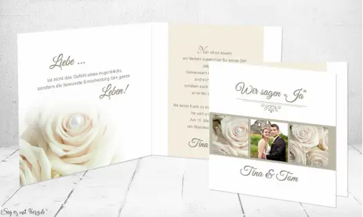 Einladungskarte Hochzeit