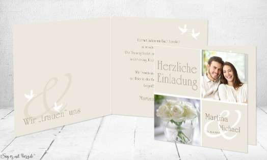 Einladungskarte Hochzeit
