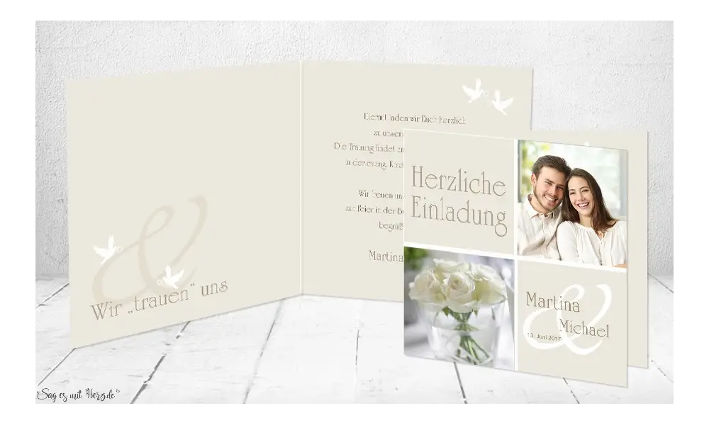 Einladungskarte Hochzeit