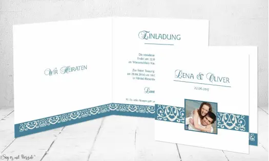 Einladungskarte Hochzeit
