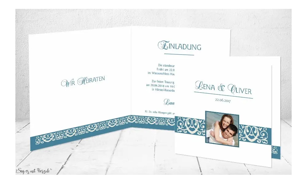 Einladungskarte Hochzeit