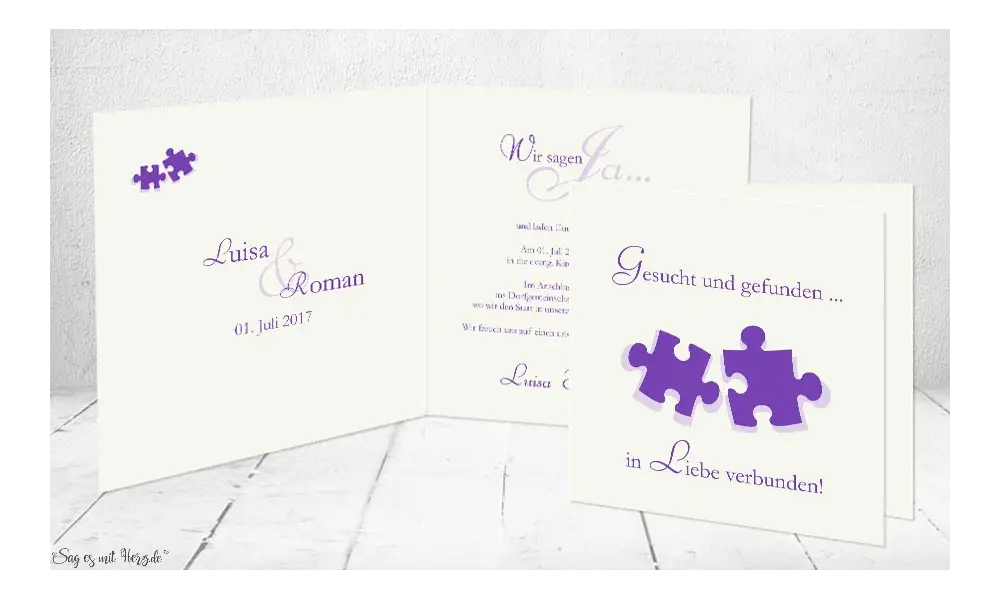 Einladungskarte Hochzeit