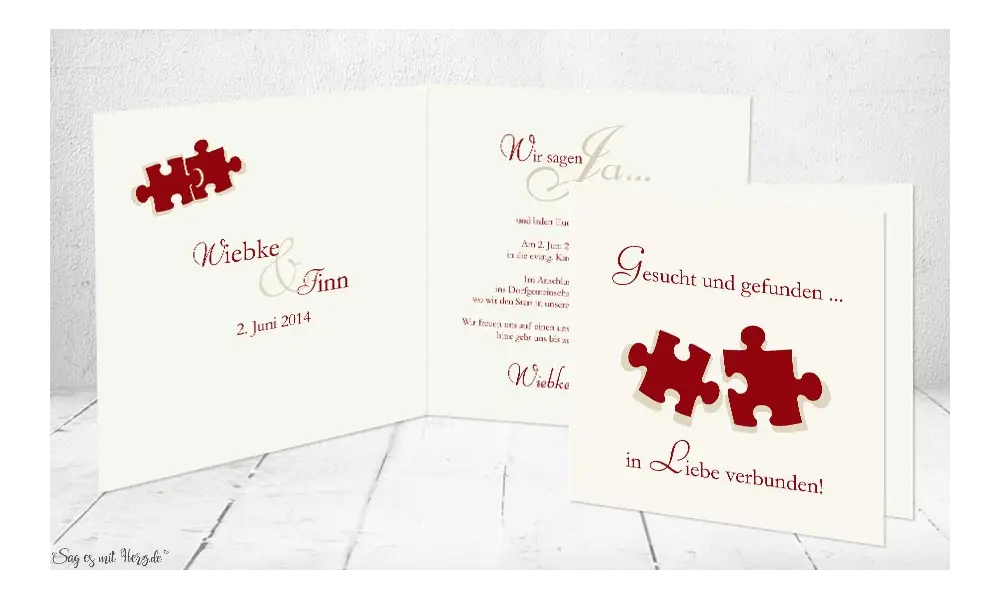 Einladungskarte Hochzeit