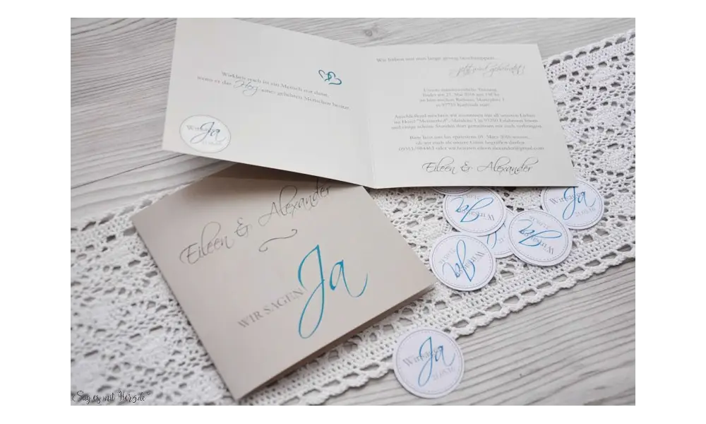 Einladungskarte Hochzeit