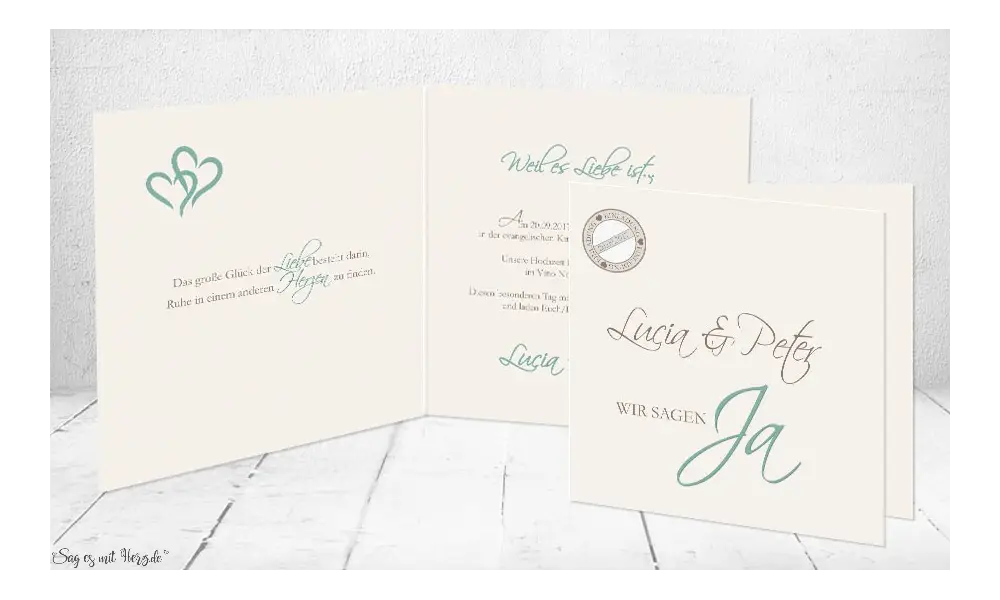 Einladungskarte Hochzeit