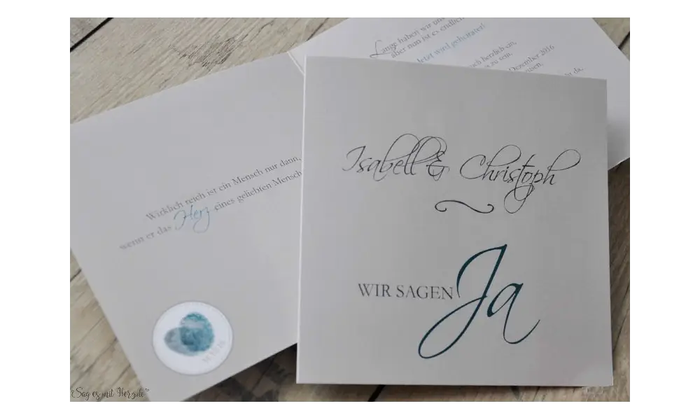 Einladungskarte Hochzeit