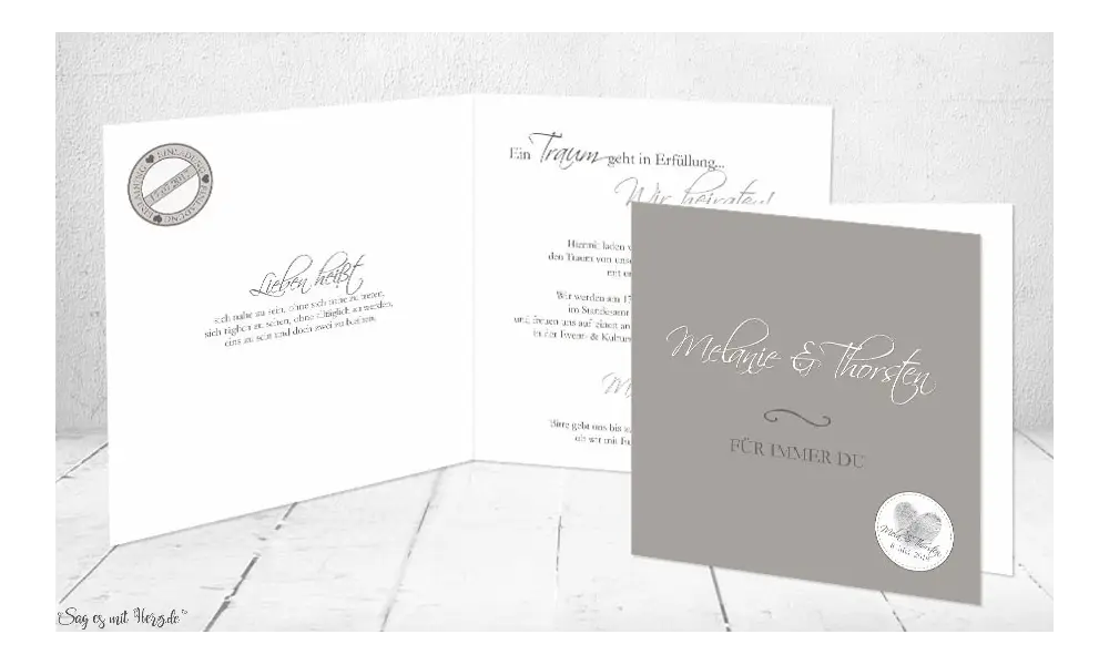 Einladungskarte Hochzeit